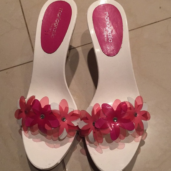 Shoes - Pink floral heels